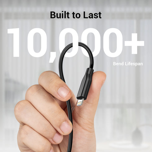 xCool USB-C to Lightning Cable 3.3ft, MFi Certified for iPhone 14/13/12, Black